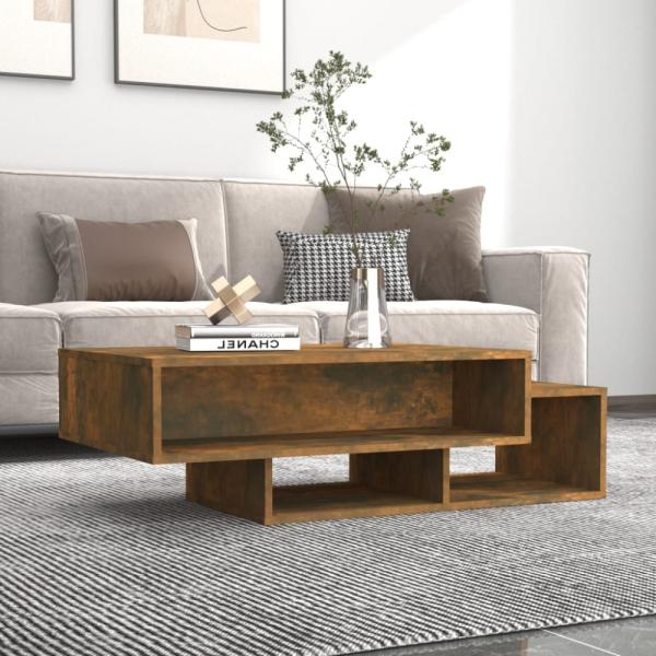 vidaXL Couchtisch Räuchereiche 105x55x32 cm Holzwerkstoff 815981