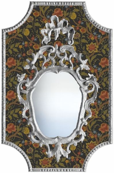 Casa Padrino Luxus Barock Spiegel Bunt / Silber - Barock Möbel - Made in Italy