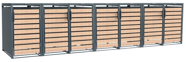 Westmann Metall Mülltonnenbox Lacina | 7x240 L |