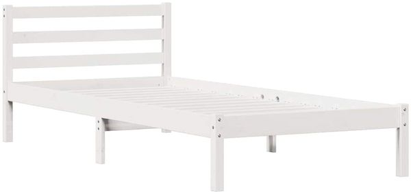 vidaXL Bettrahmen Weiß 215,5 x 105,5 x 69,5 cm Massivholz Kiefer 869765 Bild 2