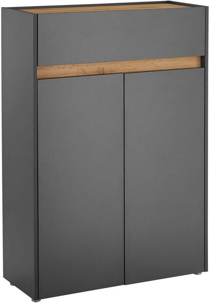 Home affaire Schuhschrank City/Giron, modernes Schuhregal, Schrank für 16 Schuhe, Schuhkommode eine Schublade und vier Schuhfächer, viel Stauraum, 93 cm breit