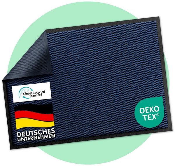 Floordirekt Fußmatte SKY Novo, enorm rutschfeste TPE-Rückseite, effektive Schmutzaufnahme, Rechteckig, Höhe: 7 mm, In- & Outdoor Schmutzfangmatte, saugstarker Flor, 30° Maschinenwäsche
