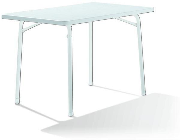 Klapptisch >120/ W KT< in Mamor weiß, mecalit®-PRO - 115x72x70cm (BxHxT)