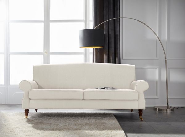 Guido Maria Kretschmer Home&Living 3-Sitzer Rennes, in Samtoptik oder Baumwoll-Mix