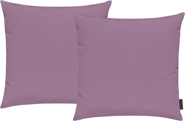 MAGMA Kissenhüllen FINO - ca. 40 x 40 cm - 2er Set mauve
