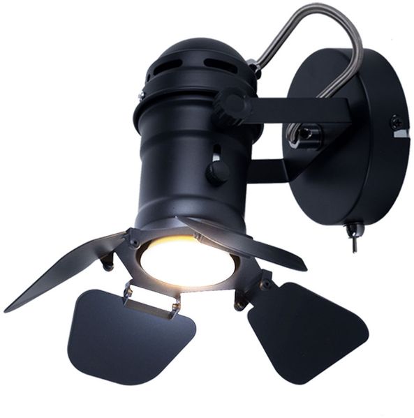LED Wandleuchte, verstellbar, schwarz, Höhe 21,5 cm, EGON