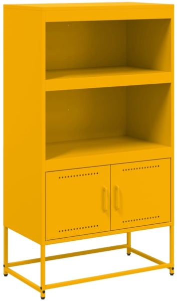 vidaXL Highboard Senfgelb 68,5x38,5x123,5 cm Stahl 846503