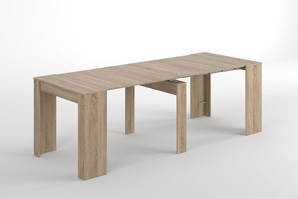 Kulissen-Esstisch >Multifunktionstisch< ausziehbar bis 237cm, in Kanada-Eiche - 90(237)x78x51 (BxHxT) Bild 2