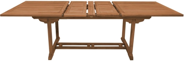 Esstisch ausziehbar Parma Teak Massivholz - Breite: 100 cm - Länge: 200 bis 300 cm Bild 6