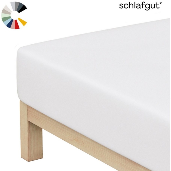 Schlafgut Mako Jersey Spannbetttuch Spannbettlaken 90x200 100x200