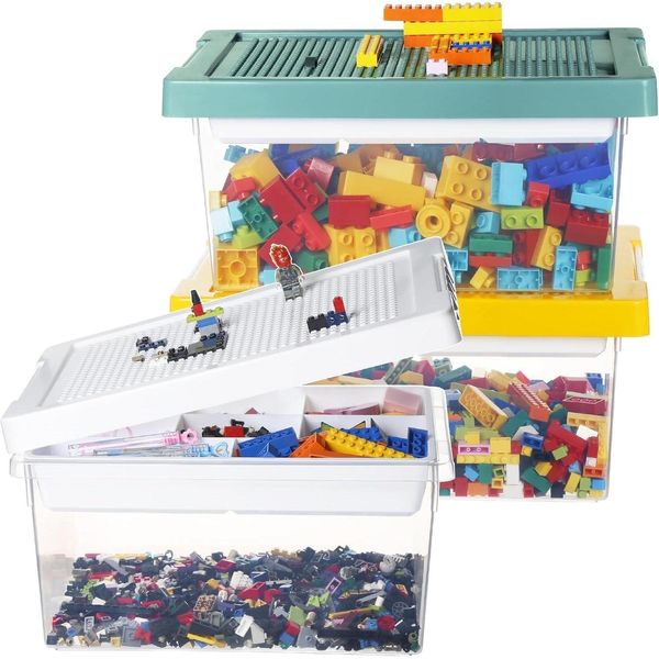 Greentainer Aufbewahrungsbox Kinderzimmer Spielzeug Box PP 3er Set