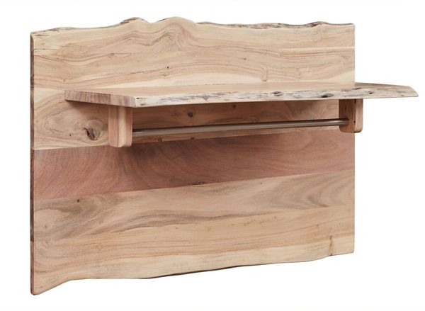 Garderobe Akazie 100x32x60 natur lackiert PURE ACACIA #715