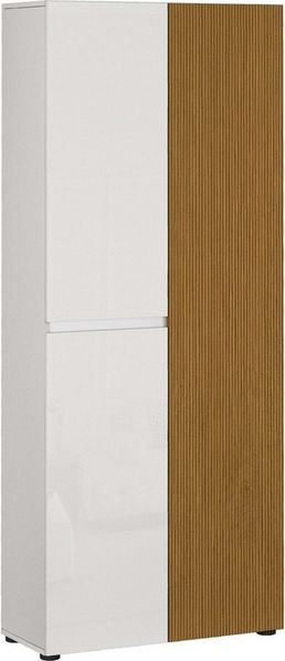 Home affaire Schuhschrank LADY, Schuhkommode,Schuhmöbel,Schuhablage,Schuhregal mit 10 Einlegeböden, 12 Fächer, Tür mit Rillenoptik, ca. 36 paar Schuhe