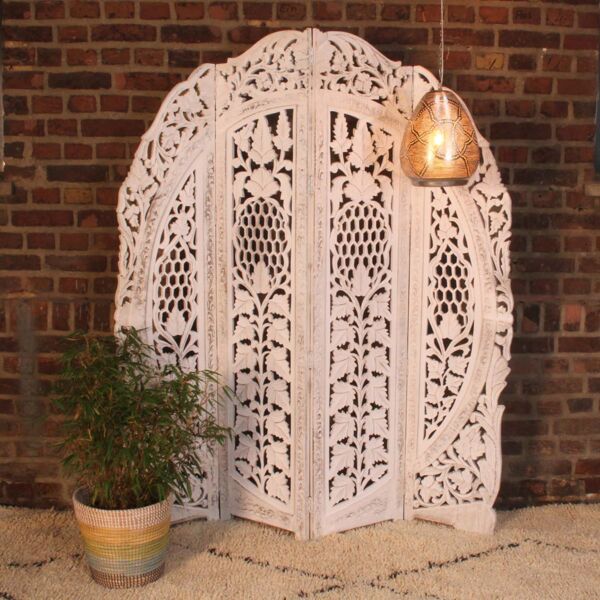 Holz Paravent Samrina