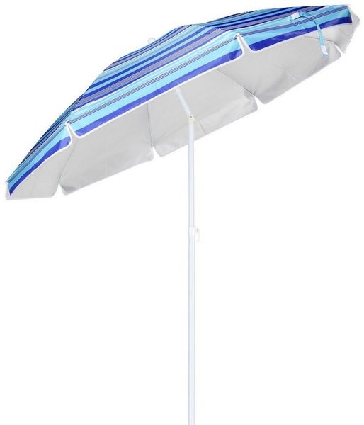 Spetebo Sonnenschirm Sonnenschirm blau mit 50+ UV Schutz - Ø 200 cm