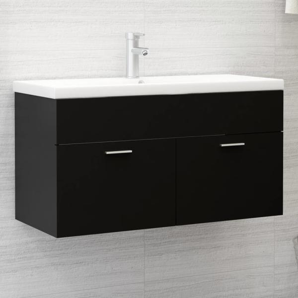 Waschbeckenunterschrank >3005544< (LxBxH: 38,5 x 90 x 46 cm) in Schwarz