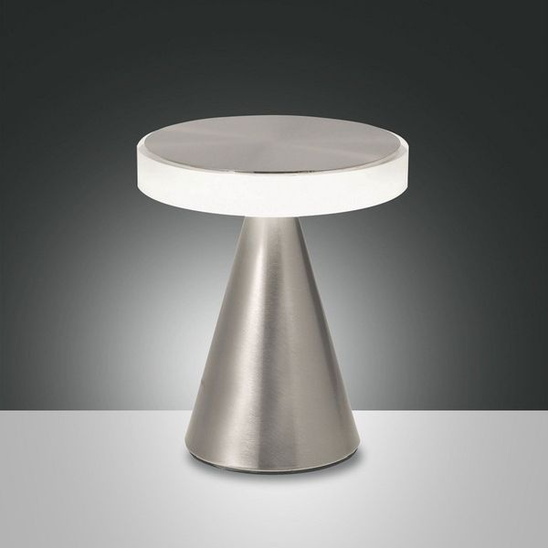 FABAS LUCE No. 3386-34-178 LED Tischleuchte Neutra nickel satiniert mit Touchdimmer 20 cm