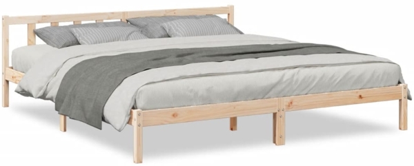 vidaXL Massivholzbett Extra Lang ohne Matratze 180x210 Kiefernholz 852438