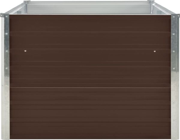 vidaXL Hochbeet 160 x 80 x 45 cm Verzinkter Stahl Braun 47012 Bild 3