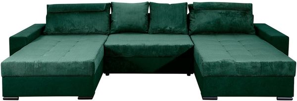 COLLECTION AB Wohnlandschaft Josy XXXL-Relax U-Form, B: 352 cm, Bettfunktion, Bettkasten & 2 Nackenkissen, Federkern
