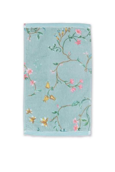 PiP Studio Badaccessoire-Set Les Fleurs Gästehandtuch blue 30x50cm (1 Stück)