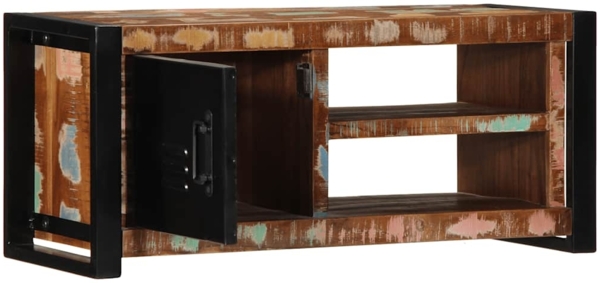 vidaXL TV-Schrank 80x30x35 cm Massivholz Altholz 4013592