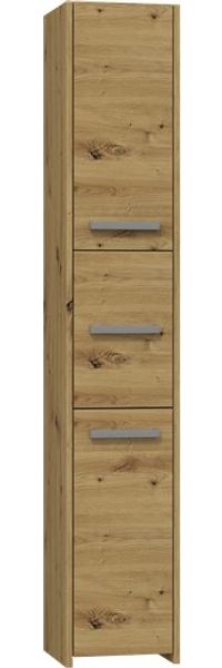 ibonto HOCHSCHRANK HANDWERKLICHE EICHE 30x30x170 cm (H 170 x T 30 x B 30 cm)