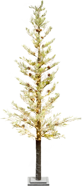 Gartendekoration LED GRENIVIK Weihnachtsbaum 245 cm Weiß