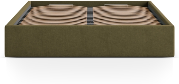 Micadoni Bett Susan Strukturierter Stoff Grün 180x200