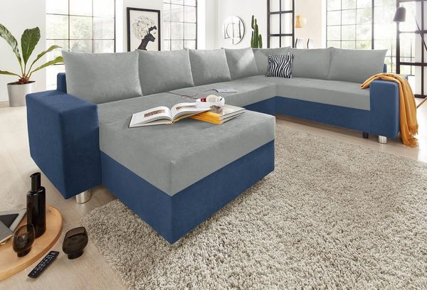 COLLECTION AB Wohnlandschaft Paris U-Form, B: 310 cm, Zierkissen & Federkern, optional Bettfunktion & Bettkasten