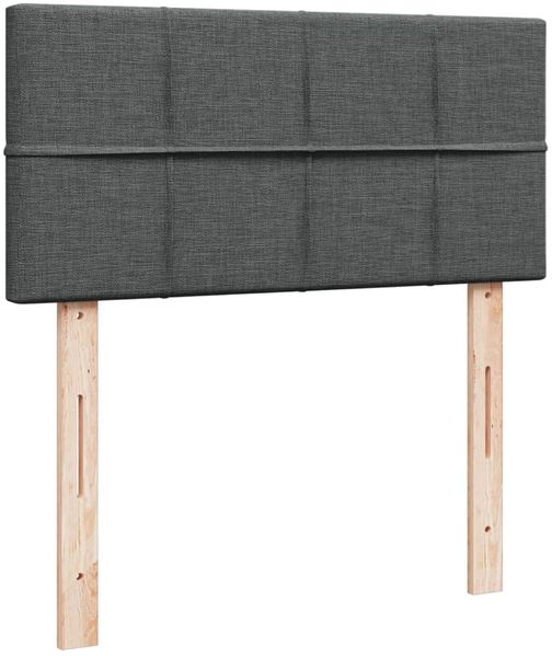 vidaXL Boxspringbett mit Matratze Dunkelgrau 100x200 cm Stoff 3288892 Bild 12