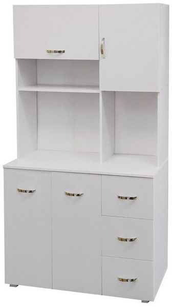 HTI-Living Hochschrank Küchenschrank Weiß Blanca (Stück, 1-St, 1 Schrank) Küchenbuffet