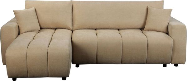 OTTO home Ecksofa YLVAA L-Form, 241 cm - OTTO. Verlässliche Qualität, Schlaffunktion (132/200), Bettkasten, Feinstruktur-Bezug
