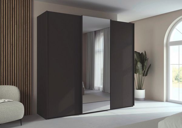 rauch Kleiderschrank Schwebetürenschrank Schrank Garderobe Ankleide Schlafzimmer TARO (in 3 verschiedenen Ausstattungen BASIC/CLASSIC/PREMIUM (SOFT-CLOSE) 4 Breiten, optional Passepartout mit/ohne Beleuchtung MADE IN GERMANY