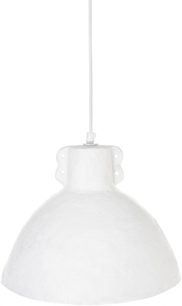 Hängeleuchte MIGUELETE Pappmaché Weiß