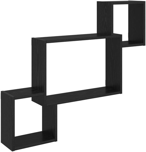 vidaXL Wandregal Wandhalterung Schwarze Eiche 91,5 x 15 x 76 cm 8012117