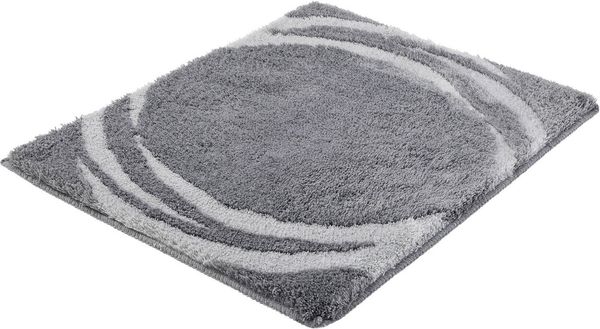Kleine Wolke Badematte »Mystic«, Badvorleger, Badezimmer Teppich, Höhe 25 mm, rutschhemmend beschichtet, fußbodenheizungsgeeignet, Polyacryl, rechteckig, Badteppich, modernes Design, Hoch-Tief Effekt, rechteckig & rund