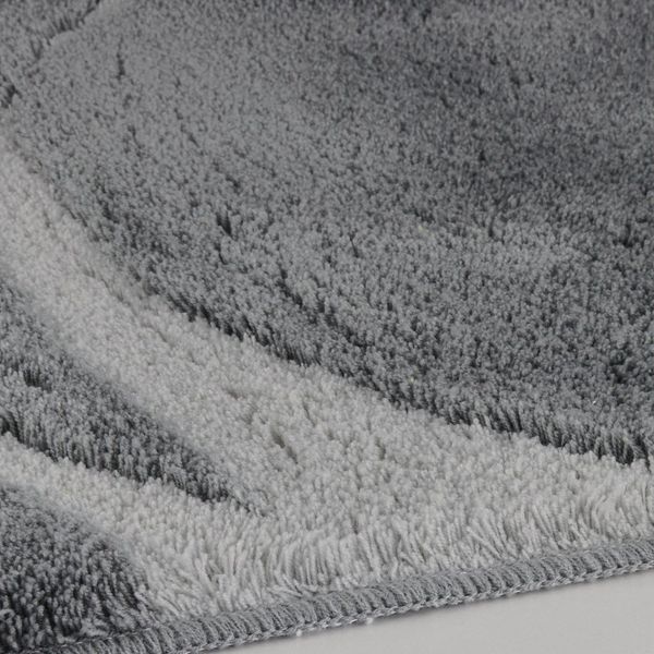 Kleine Wolke Badematte »Mystic«, Höhe 25 mm, rutschhemmend beschichtet, fußbodenheizungsgeeignet, Polyacryl, rechteckig, Badteppich, modernes Design, Hoch-Tief Effekt, rechteckig & rund