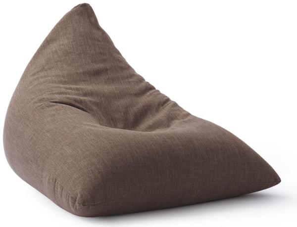 Lumaland 'Interior Line' Sitzsack, Dreieckig, Braun, 150 x 100 x 100 cm, 370 l