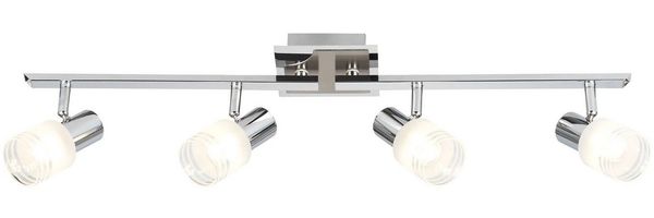 Brilliant Leuchten No. G32432-77 LED Spotrohr Lea E14 4-flammig eisen chrom weiß