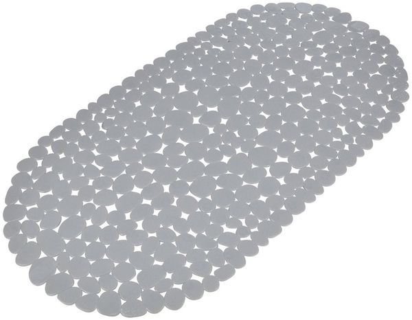 One Home Badematte Steinoptik, mit Saugnäpfen, PVC, abgerundetes Rechteck, rutschhemmender Rücken