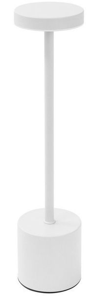 ML-DESIGN Tischleuchte LED Tischlampe kabellos mit Touch Dimmbare Akku USB-C Wiederaufladbar, Nachttischlampe Weiß 34,5 cm 3 Lichtfarben Tragbare Metall Led Lampe