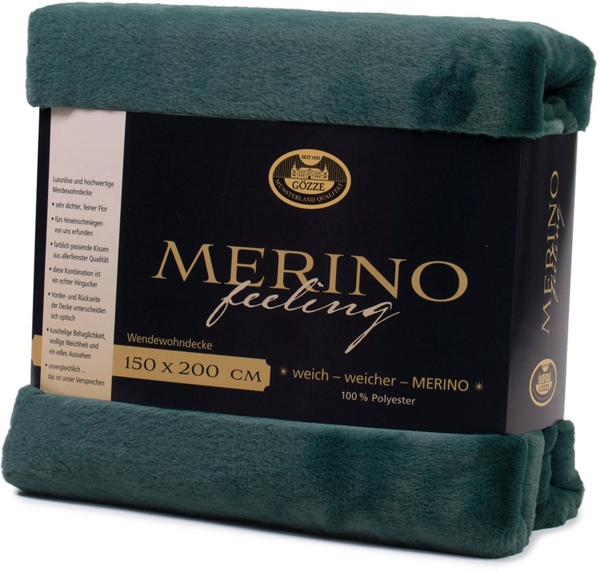Wohndecke Merino Wendewohndecke, Gözze, kuschelig weich Bild 3