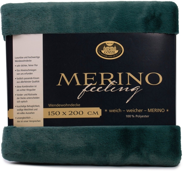 Wohndecke Merino Wendewohndecke, Gözze, kuschelig weich Bild 2