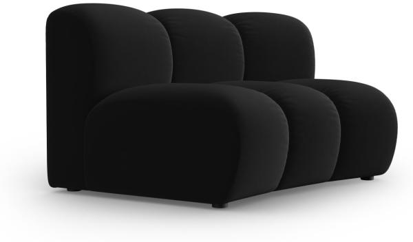Micadoni Modul Armlos Lupine 1-Sitzer Large Samtstoff Salvador Schwarz