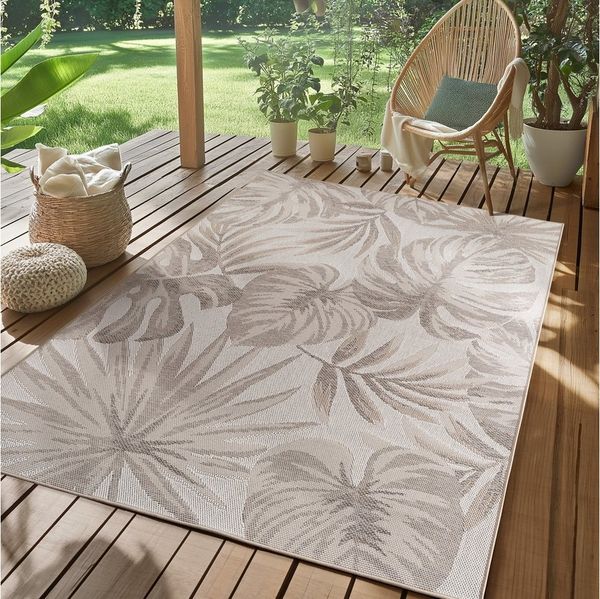 SIMPEX24 Outdoorteppich Boho Design, Läufer, Höhe: 5 mm, Outdoor Teppich Wetterfest Modern Design Wohnzimmer Küchen Terrasse