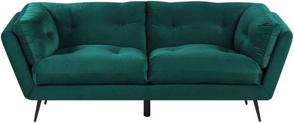 3-Sitzer Sofa Samtstoff smaragdgrün LENVIK