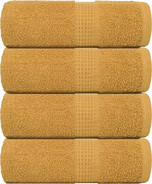 Seiftücher 4 Stk. Golden 30x30 cm 360 g/m² 100% Baumwolle 136801