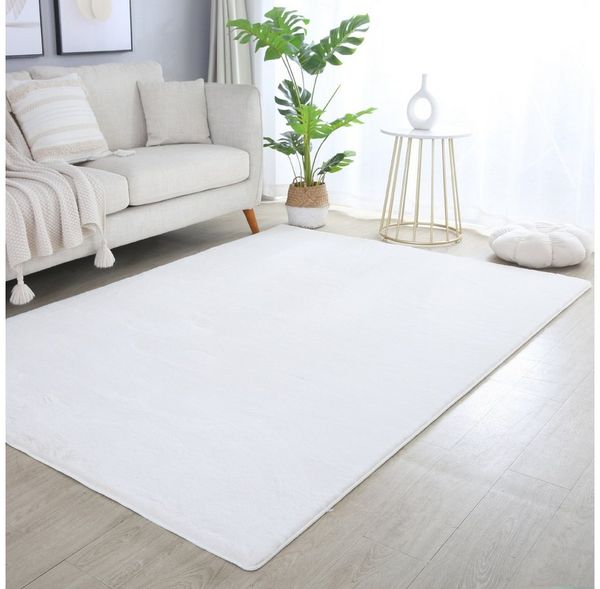 Carpettex Hochflor-Teppich Unicolor - Einfarbig, Läufer, Höhe: 20 mm, Teppich Wohnzimmer Einfarbig Shaggy Modern Flauschiger Felloptik Weich