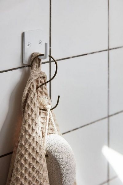 Ib Laursen - Wandhaken Kleiderhaken Handtuchhaken Haken Metall Weiß 05989-11